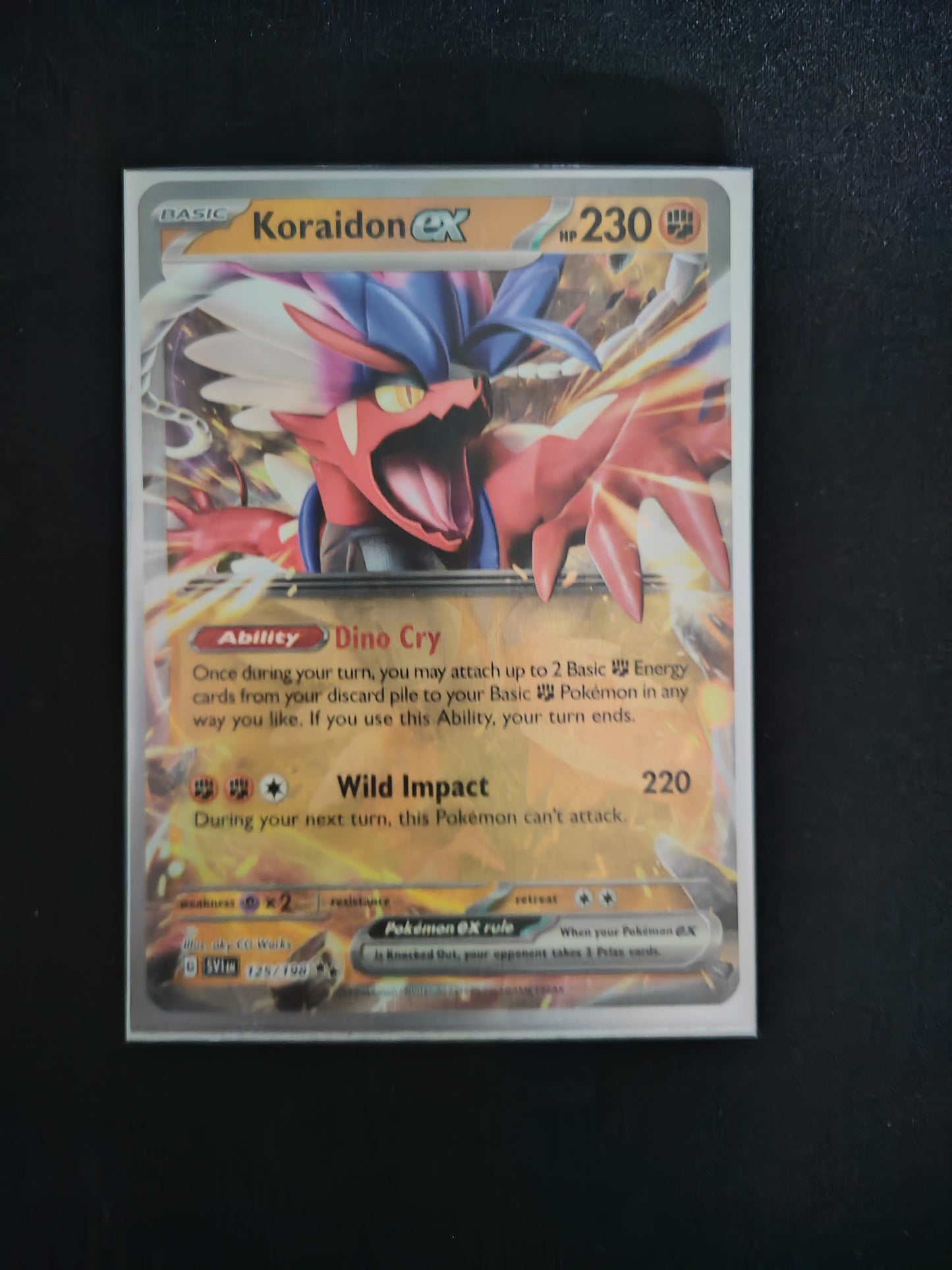 Koraidon Ex #125 Pokemon Scarlet & Violet