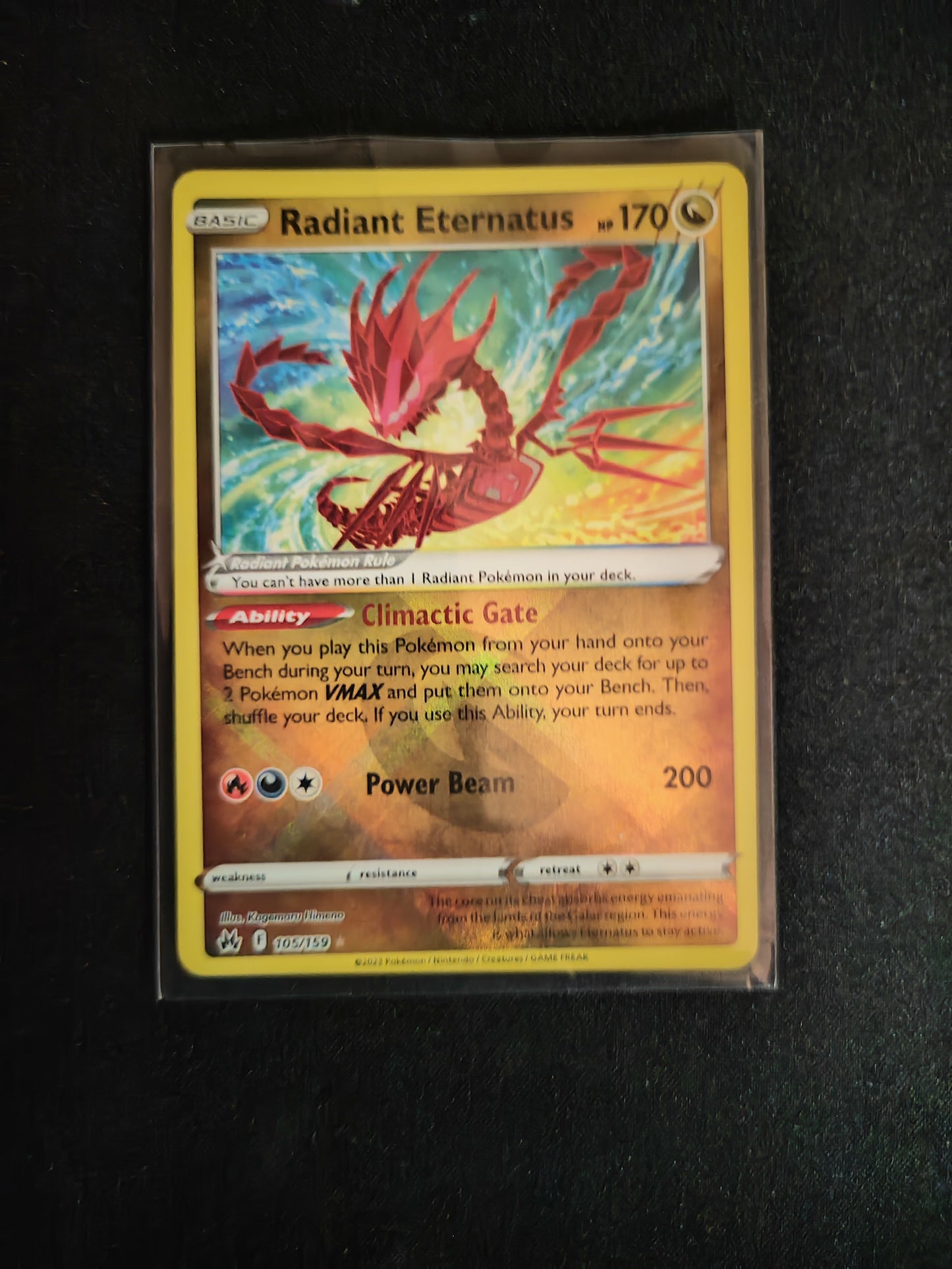 Radiant Eternatus #105 Pokemon Crown Zenith